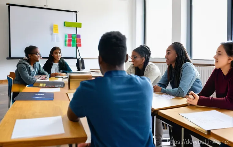 청소년지도사 자격증의 취득률 통계 - **JULEICA Training Workshop**: A brightly lit, modern classroom or community center with a diverse g...