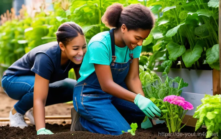 청소년지도사와 청소년의 사회적 책임감 교육 - Image Prompt 1: The Spark of Youth in Community Action**