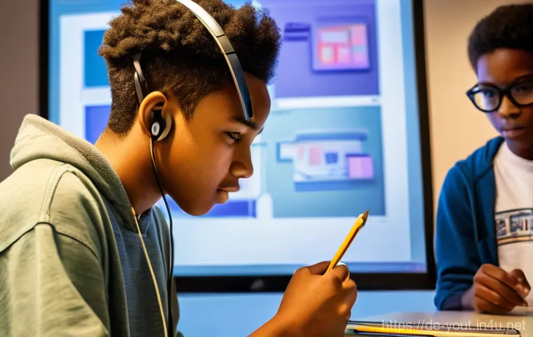 청소년지도사로서의 온라인 플랫폼 활용 - **Prompt 1: Collaborative Digital Citizenship Workshop for Teens**
    "A vibrant, eye-level shot of...