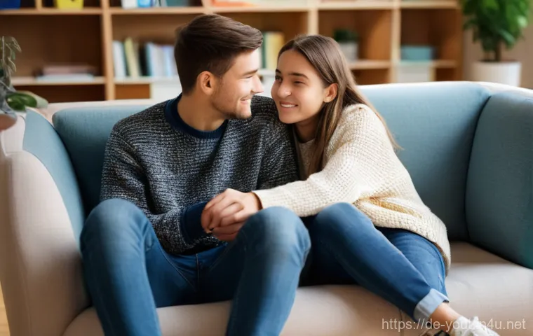 청소년지도사와 청소년 미디어 교육 사례 - **Prompt:** A dynamic scene depicting a media production workshop for teenagers. Three young people ...