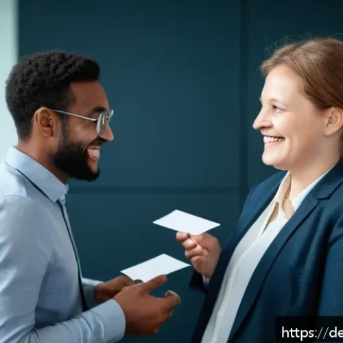 Home 31 청소년지도사 경력관리와 네트워킹 - A professional networking event in a modern conference room in Germany, featuring diverse social wor...